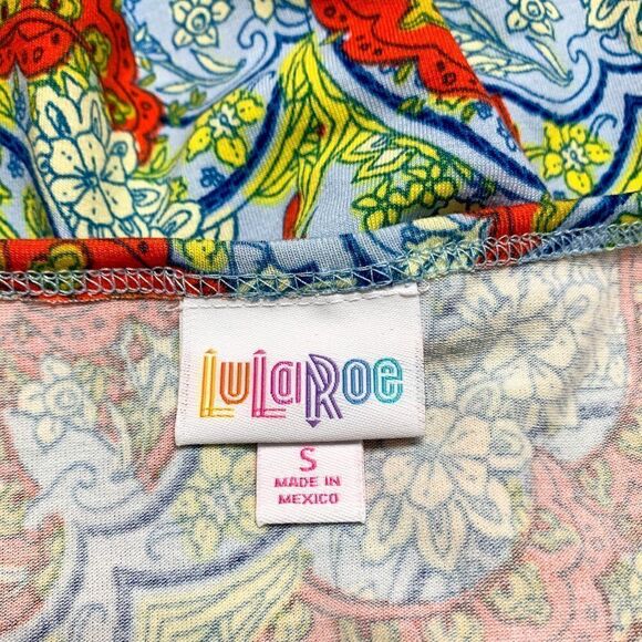 Lularoe‎ IRMA Tunic Womens Small NEW Colorful 90s Y2K Floral High Low Hem NWT - Picture 7 of 11